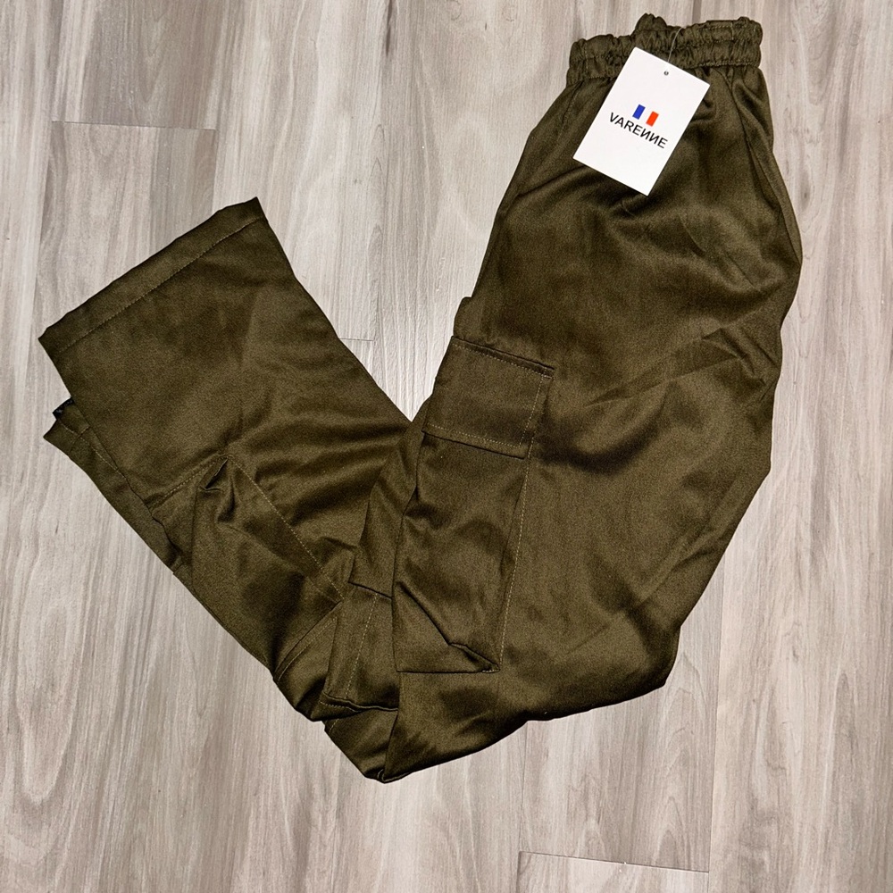 Varenne V CUT OLIVE KHAKI PANTS size XS